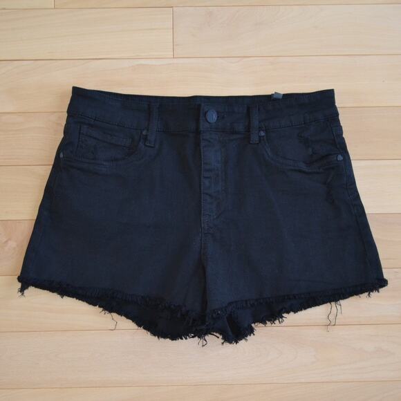 NWOT Kut from the Kloth Cut Off Denim Jean Shorts Size Small Black Size 8 - Picture 1 of 4